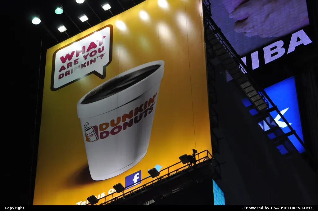 Care for a coffee? Times Square ads
