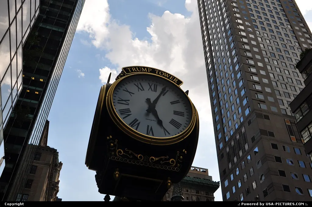 By the Trump Tower on world famous 5th avenue, between Central Park and Rockfeller Center.