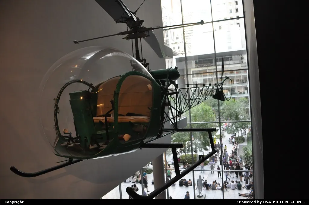 Ultra Tiny lightweight choper exposed in MoMa, Museum of Modern Art, New York City