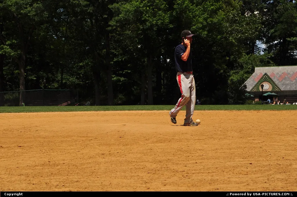 Playing Baseball in Central park, New York City stylle :)