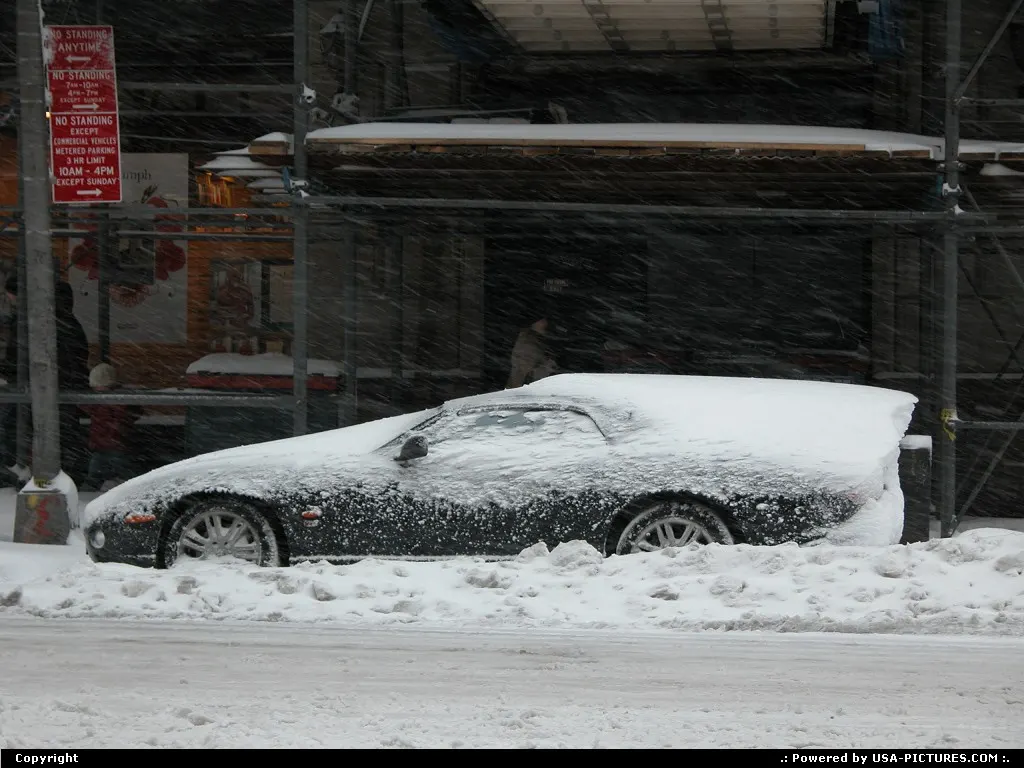 NYC after a snowfall historical