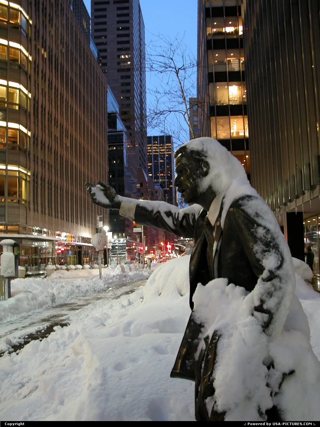 NYC after a snowfall historical