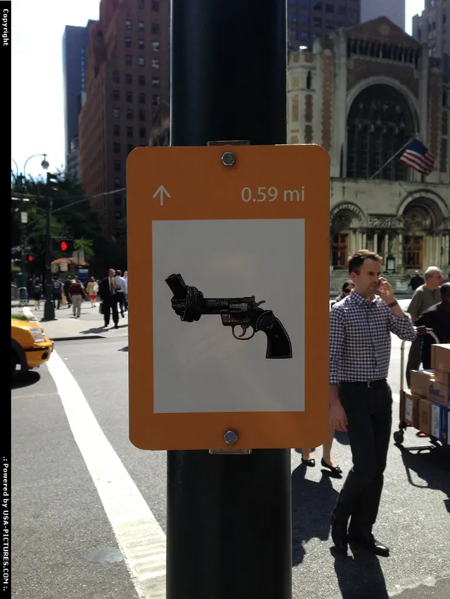 knotted gun sign.