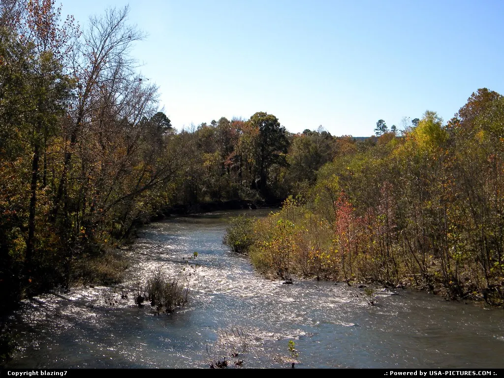 Southeast Oklahoma Stream in the Fall near Smithville Oklahoma