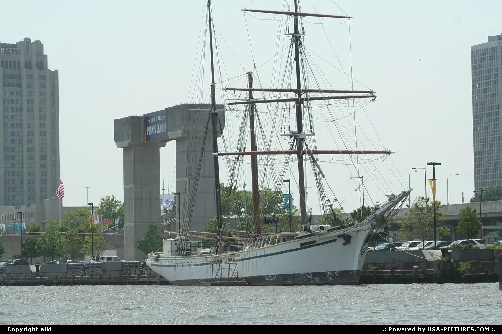 beautiful sail boat at Philadelphia harbor