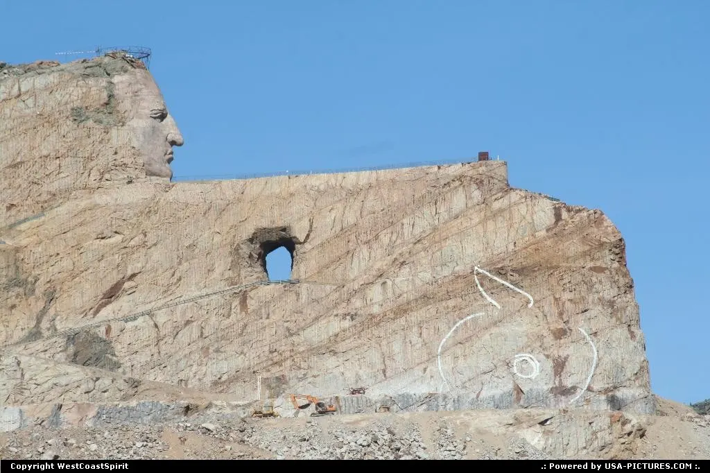 Crazy Horse, the world biggest mountain carving project worldwide is another amazing re...