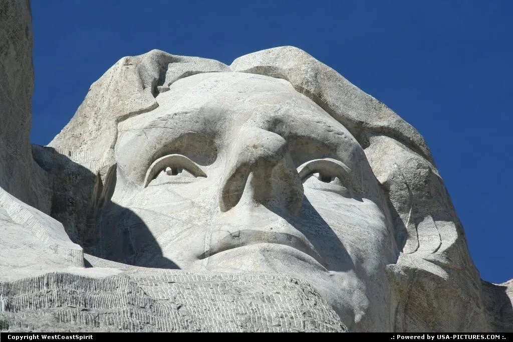 Mount Rushmore National Memorial sculpture by Gutzon Borglum represents the first 150 y...