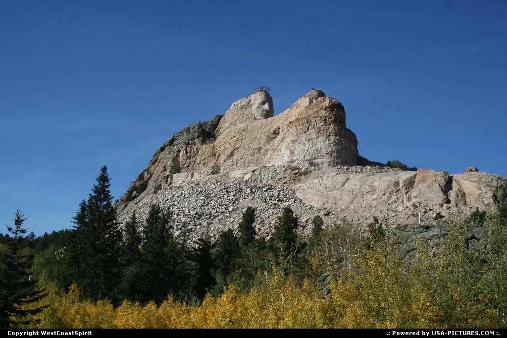 Crazy Horse, the world biggest mountain carving project worldwide is another amazing re...