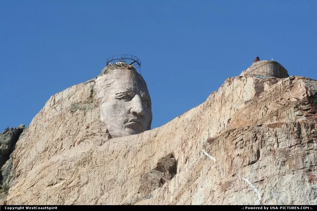 Crazy Horse, the world biggest mountain carving project worldwide is another amazing re...