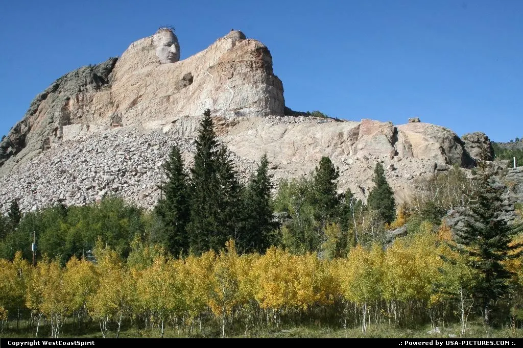 Crazy Horse, the world biggest mountain carving project worldwide is another amazing re...