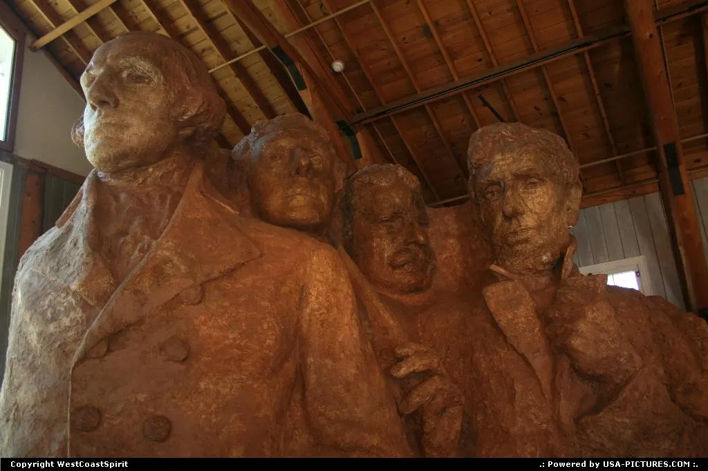 A mock up of Mount Rushmore initial project.