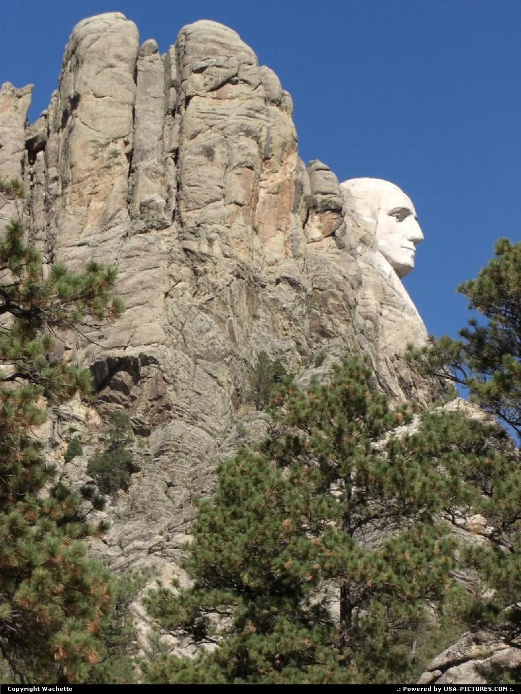 a different perspective of mount rushmore