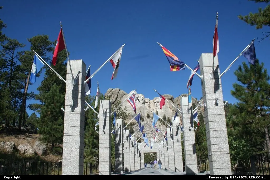 not in a city South-dakota mount rushmore, black hills
