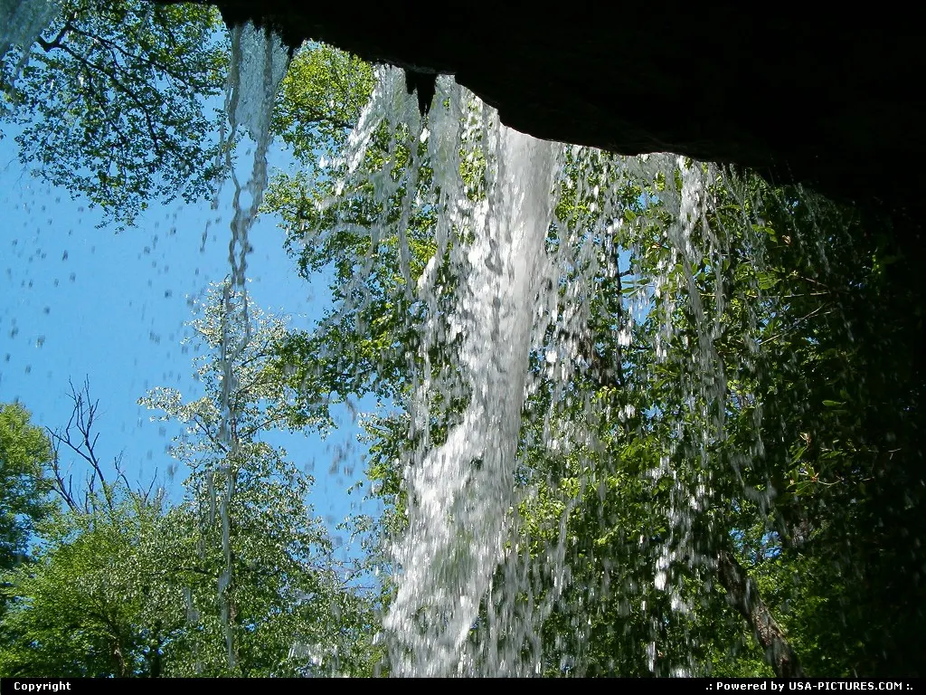 Behind Grotto Falls