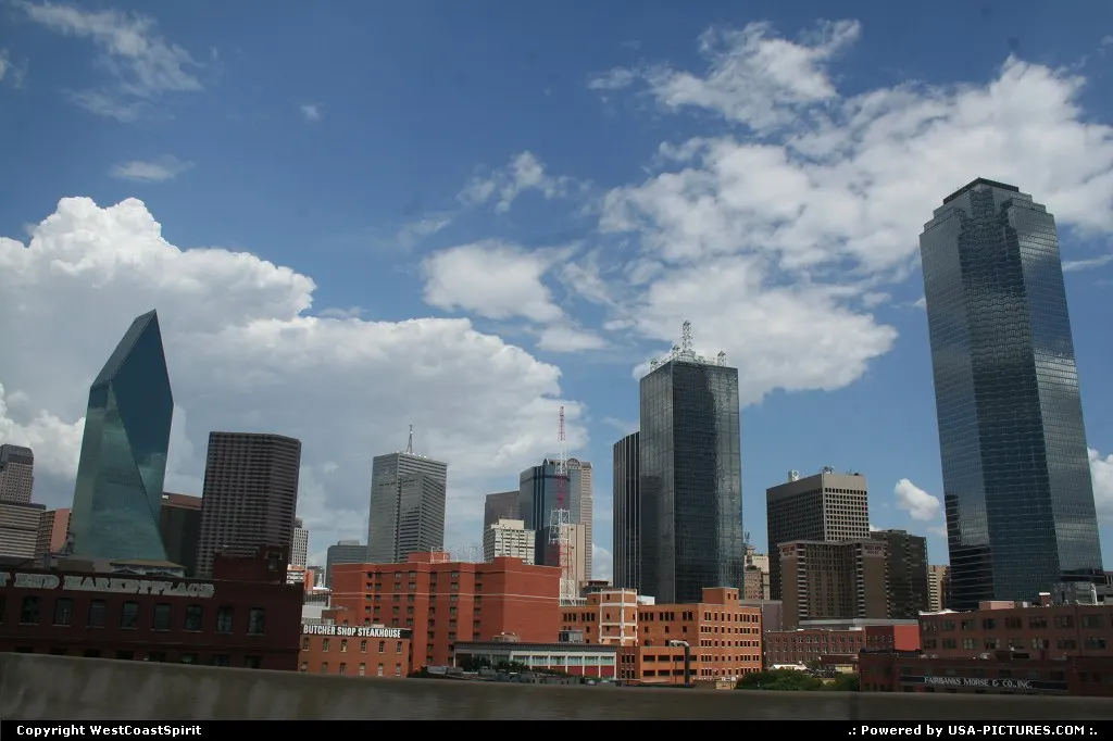 Dallas Skyline on this hot summer day