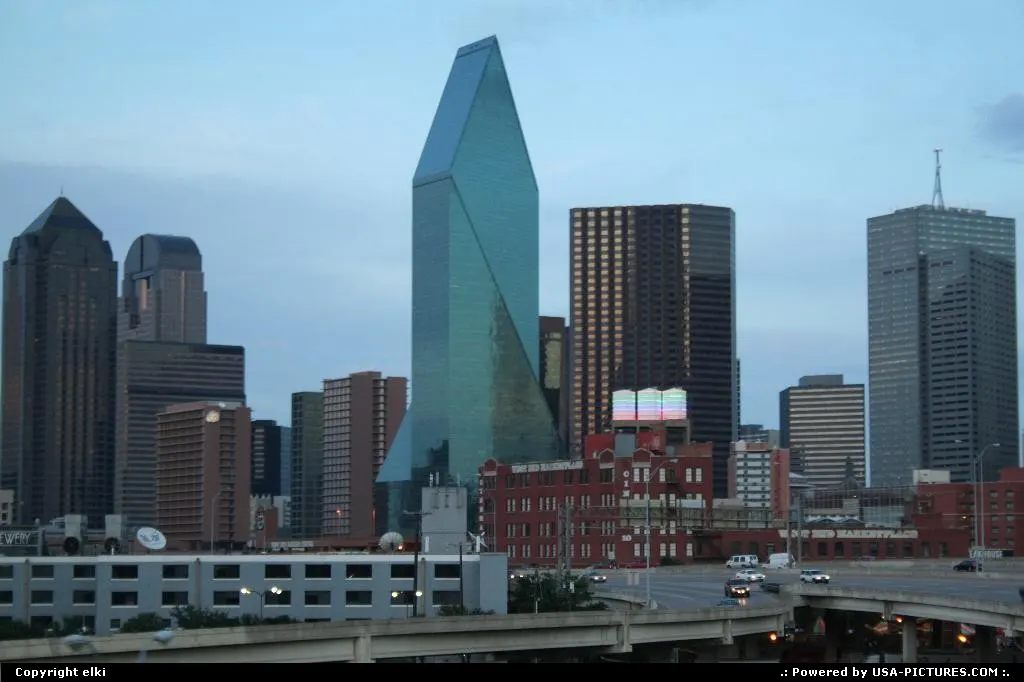 Entering downtown Dallas