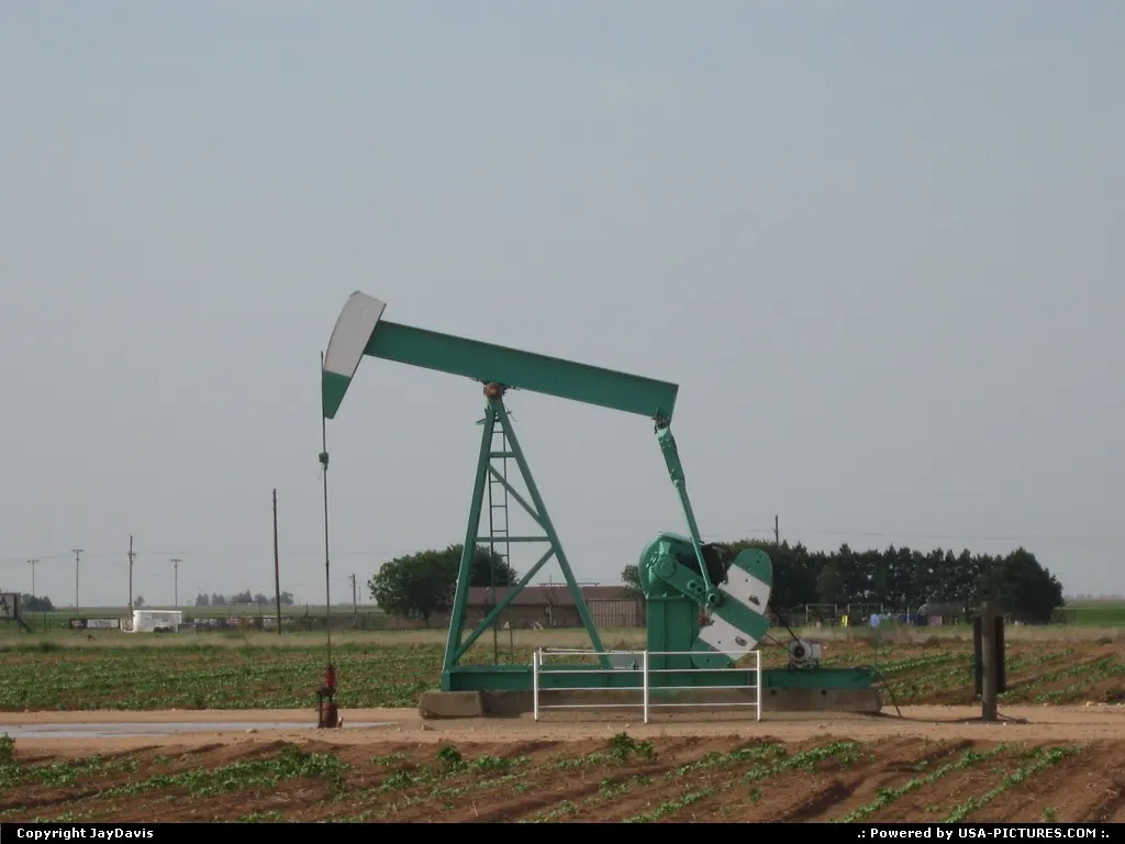 Oil well outside of Post, TX