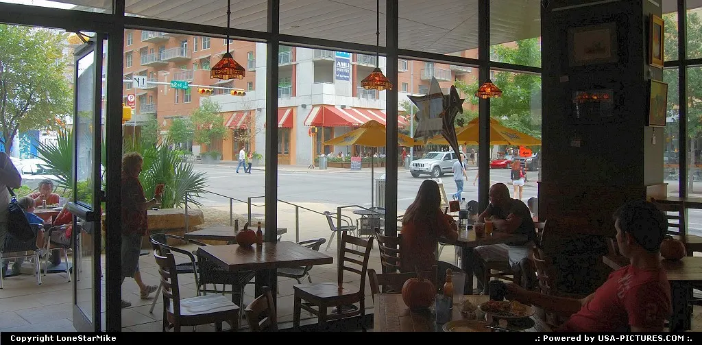 Austin Java Cafe in Austin's Second Street District.