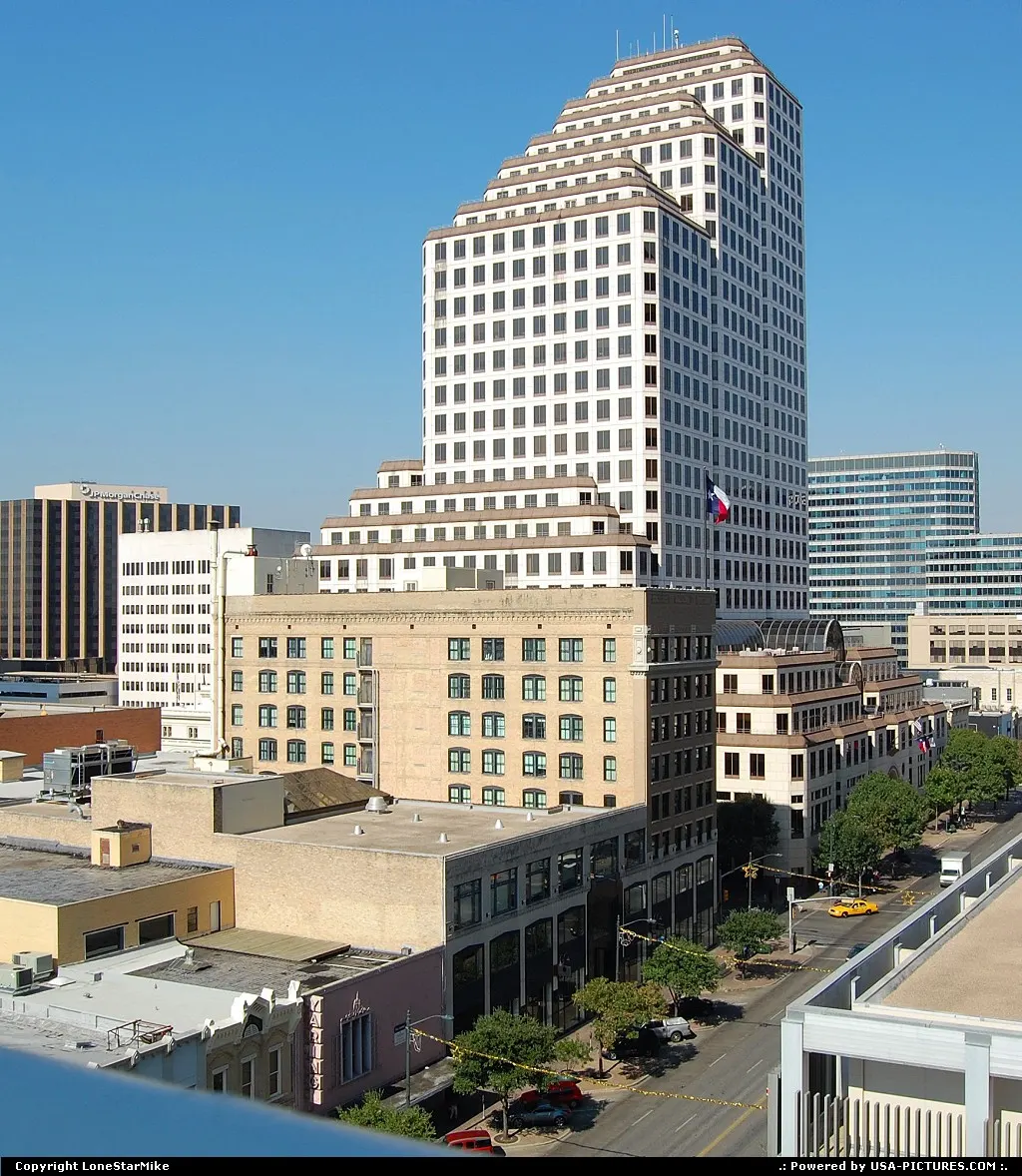 Overlooking Congress Avenue. Tallest building in photo is One American Center.