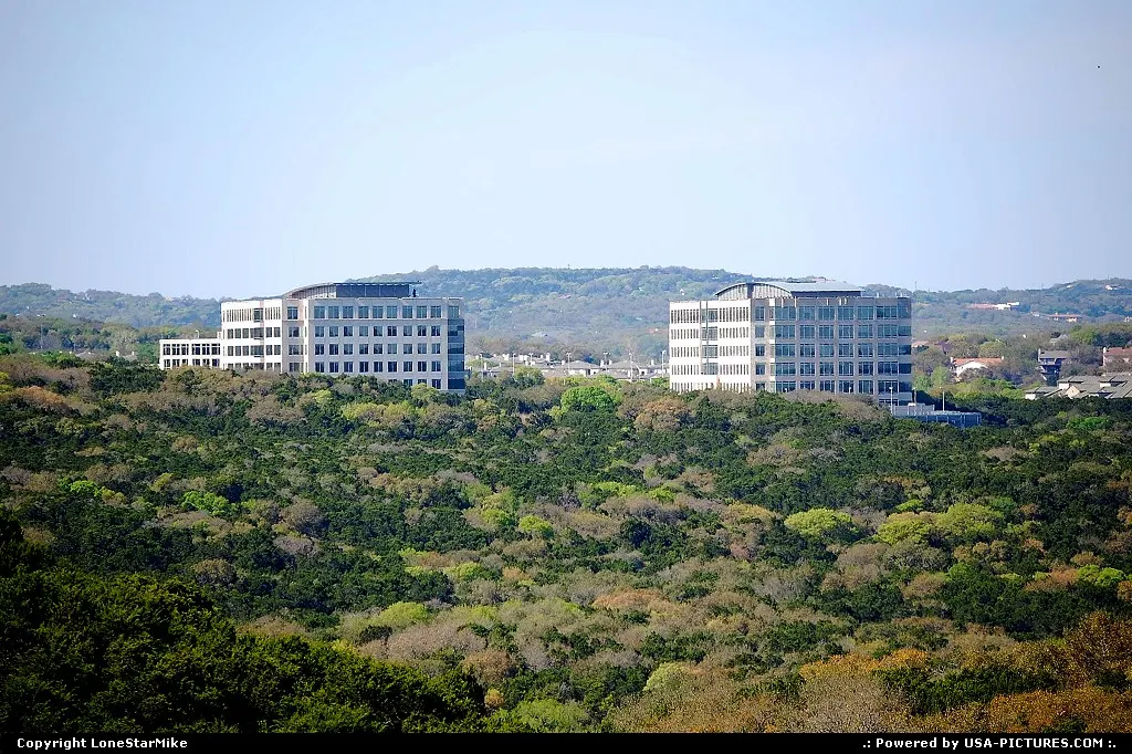 Office buildings in the hills of West Austin