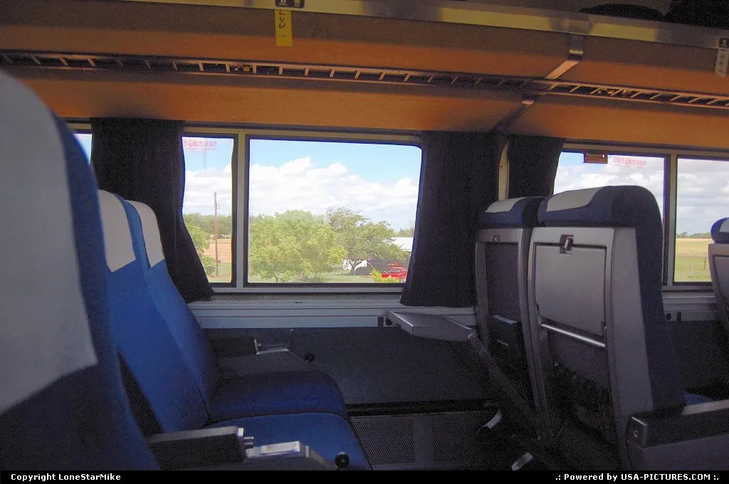 Onboard Amtrak's Texas Eagle somewhere in Central Texas