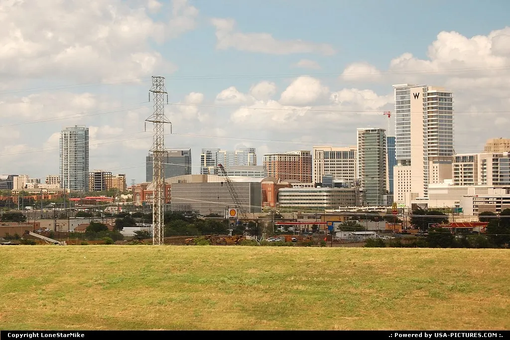 Dallas Skyline from Amtrak's Texas Eagle