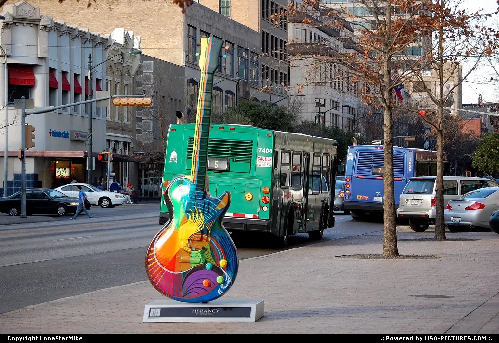 Guitar on Congress Avenue.