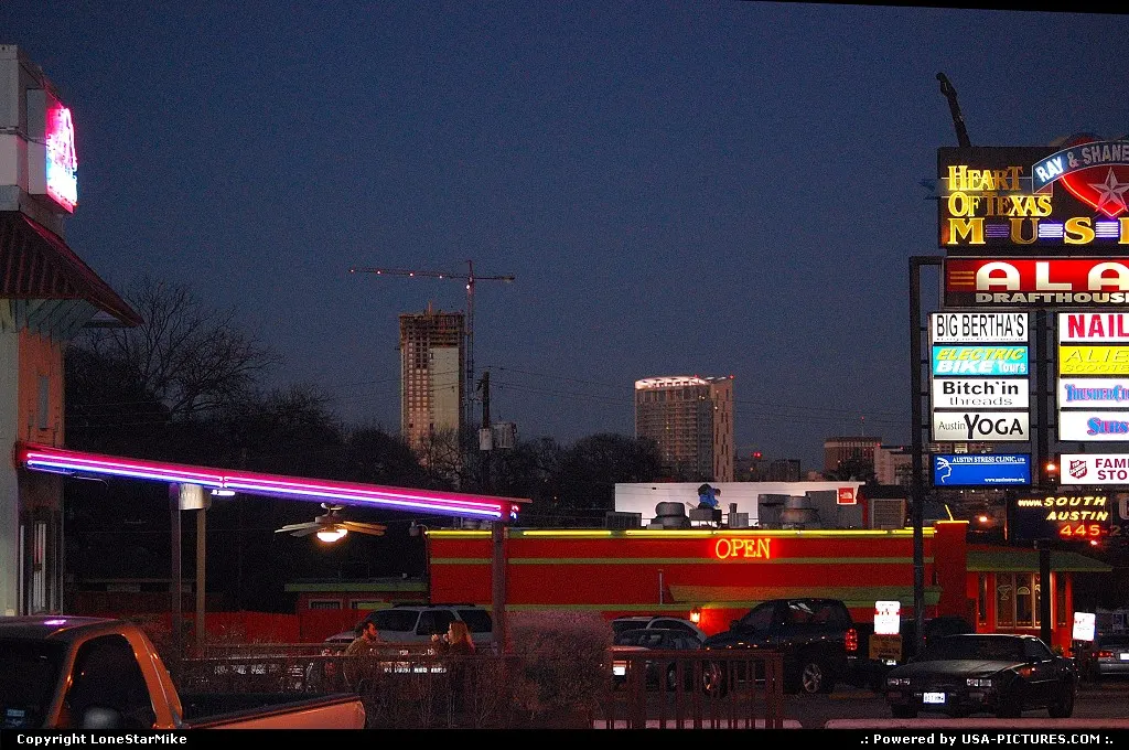 View from Lamar Square Shopping Center
