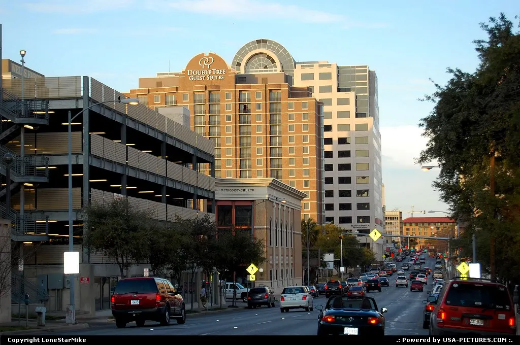 Looking North up Lavaca Street