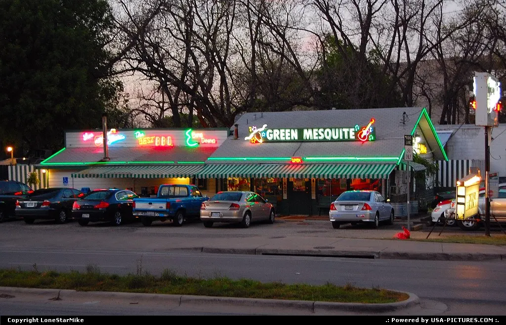 The Green Mesquite on Barton Springs Rd. This section of Barton Springs Rd. is known as