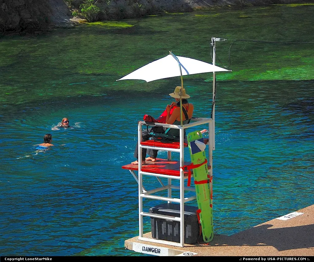 Lifeguard at Barton Springs Pool
