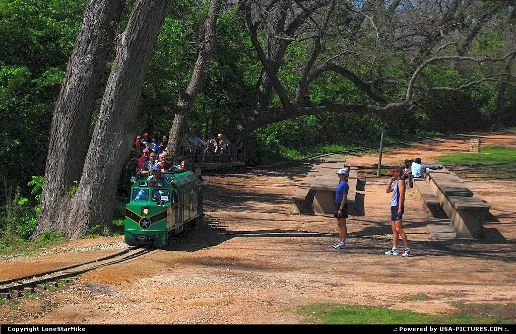 The Zilker Zephyr - a kiddie train that runs through Zilker Park.