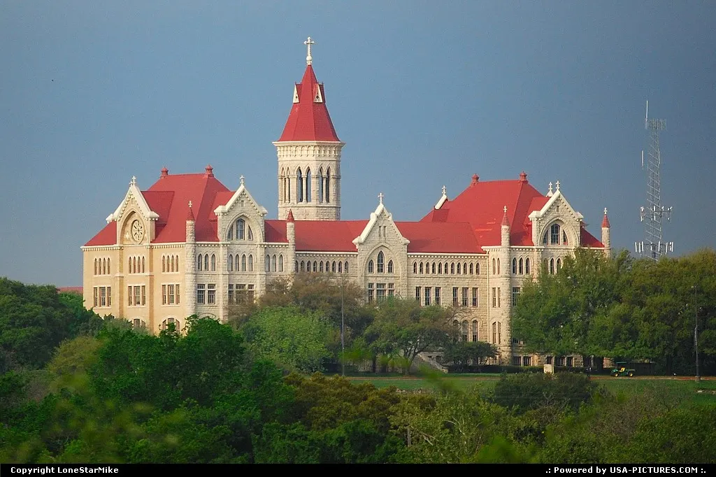 St. Edward's University photographed from Blunn Creek Wilderness Preserve