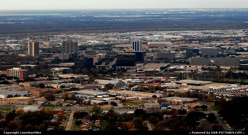 Dallas after takeoff from Love Field