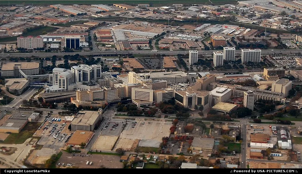 Parkland Hospital in Dallas after takeoff from Love Field