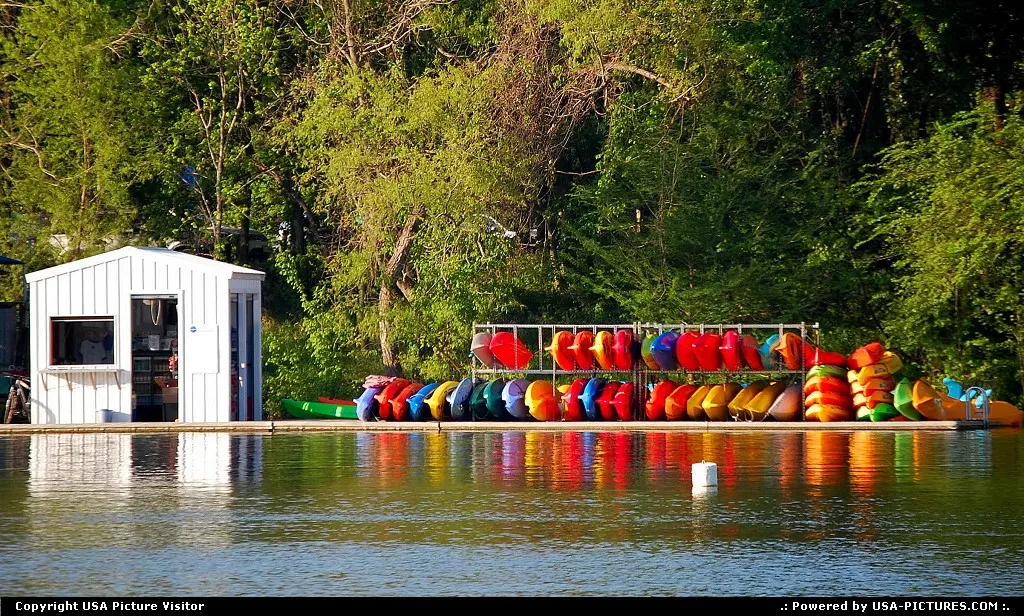 Canoes on Lady Bird Lake