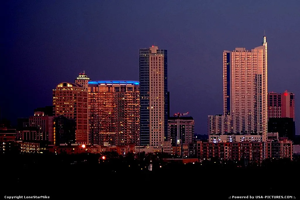 Skyline from Zilker Clubhouse trail