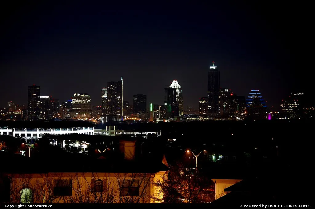 Austin skyline from Barton Creek Square Mall