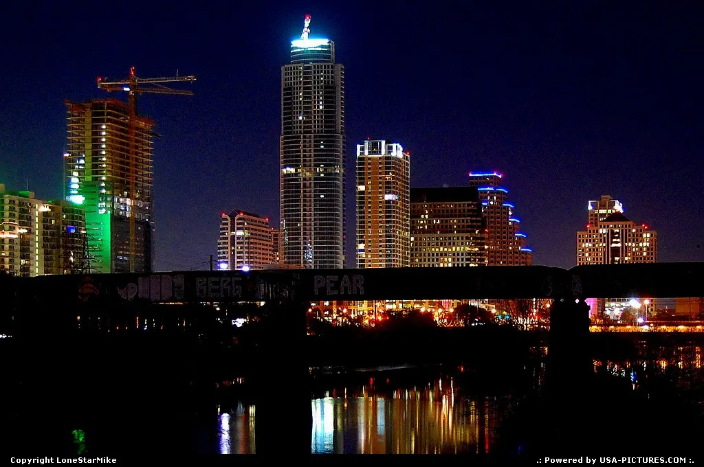 Austin Skyline from Lamar Pedestrian Bridge