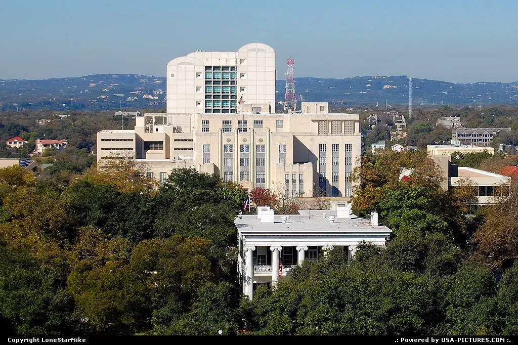 Texas Governor's Mansion (which later burned, but will be restored) Travis County Court...