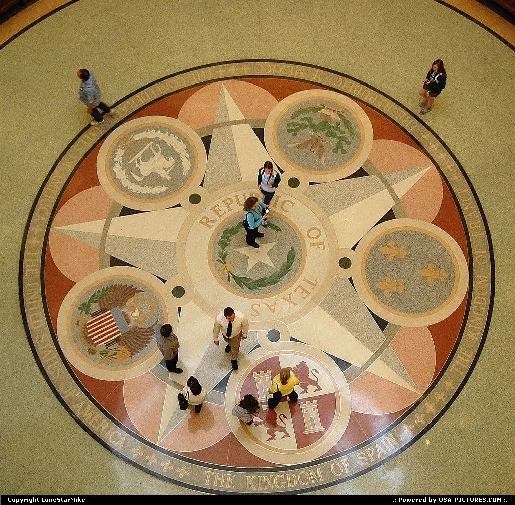 Floor in the rotunda of the Texas State Capitol
