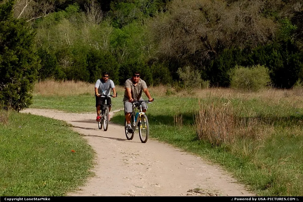Bikers along the Barton Creek Greenbelt