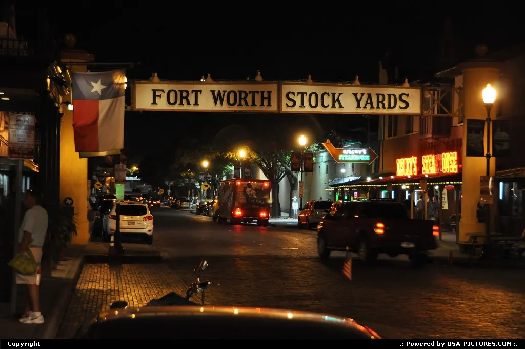 Forth Worth Stock Yards in historic district, right after the rodeo and before a great...