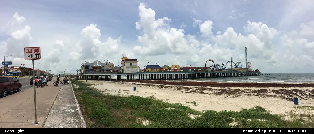 Galveston boardwalk and pleasure pier