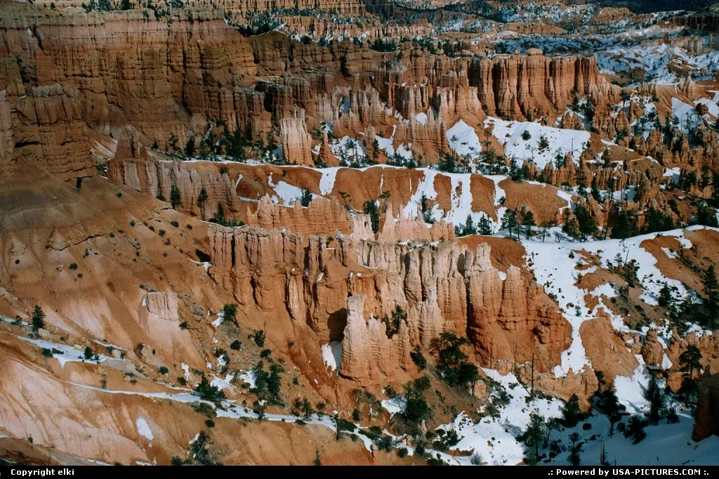 The canyon under the snow