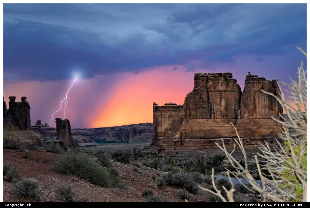 Storm on Arches