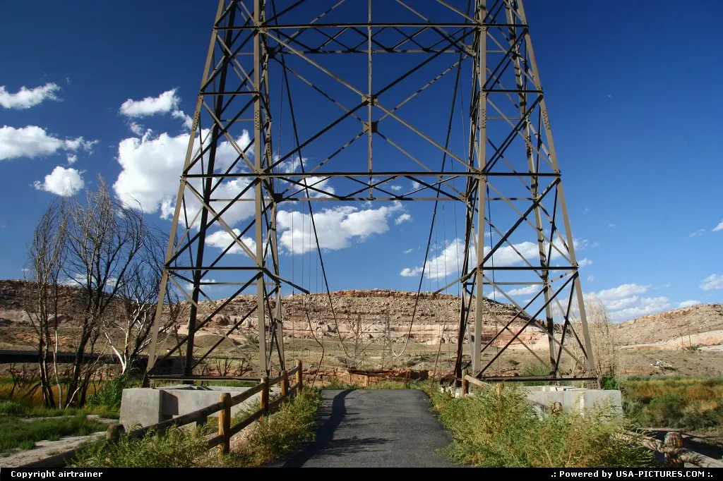 Historic Dewey Bridge, over the Colorado river on the Scenic Byway 128.