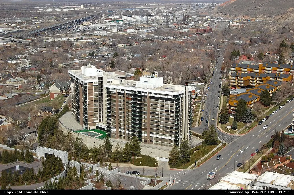 View from the 26th floor observation deck of the LDS Church Office Building