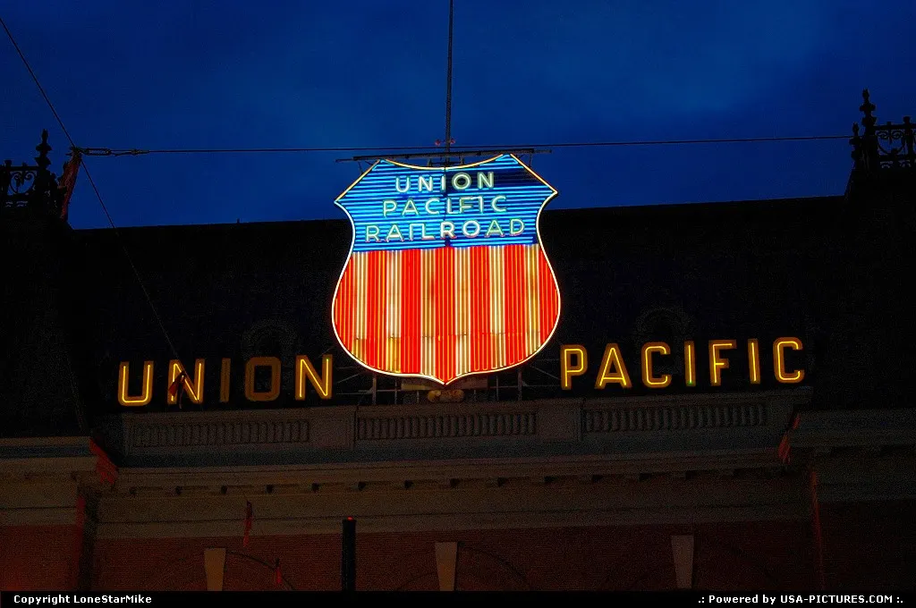 Union Pacific sign in downtown Salt Lake City