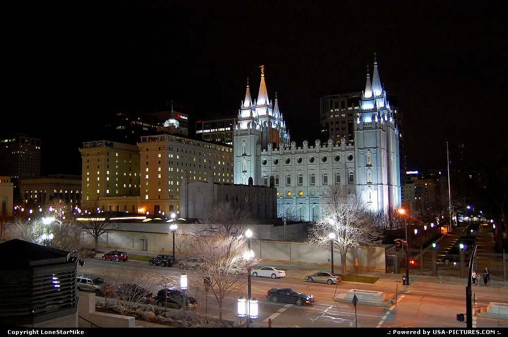 Mormon Temple in downtown Salt Lake City